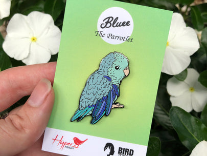 Bluee The Parrotlet Enamel Pin