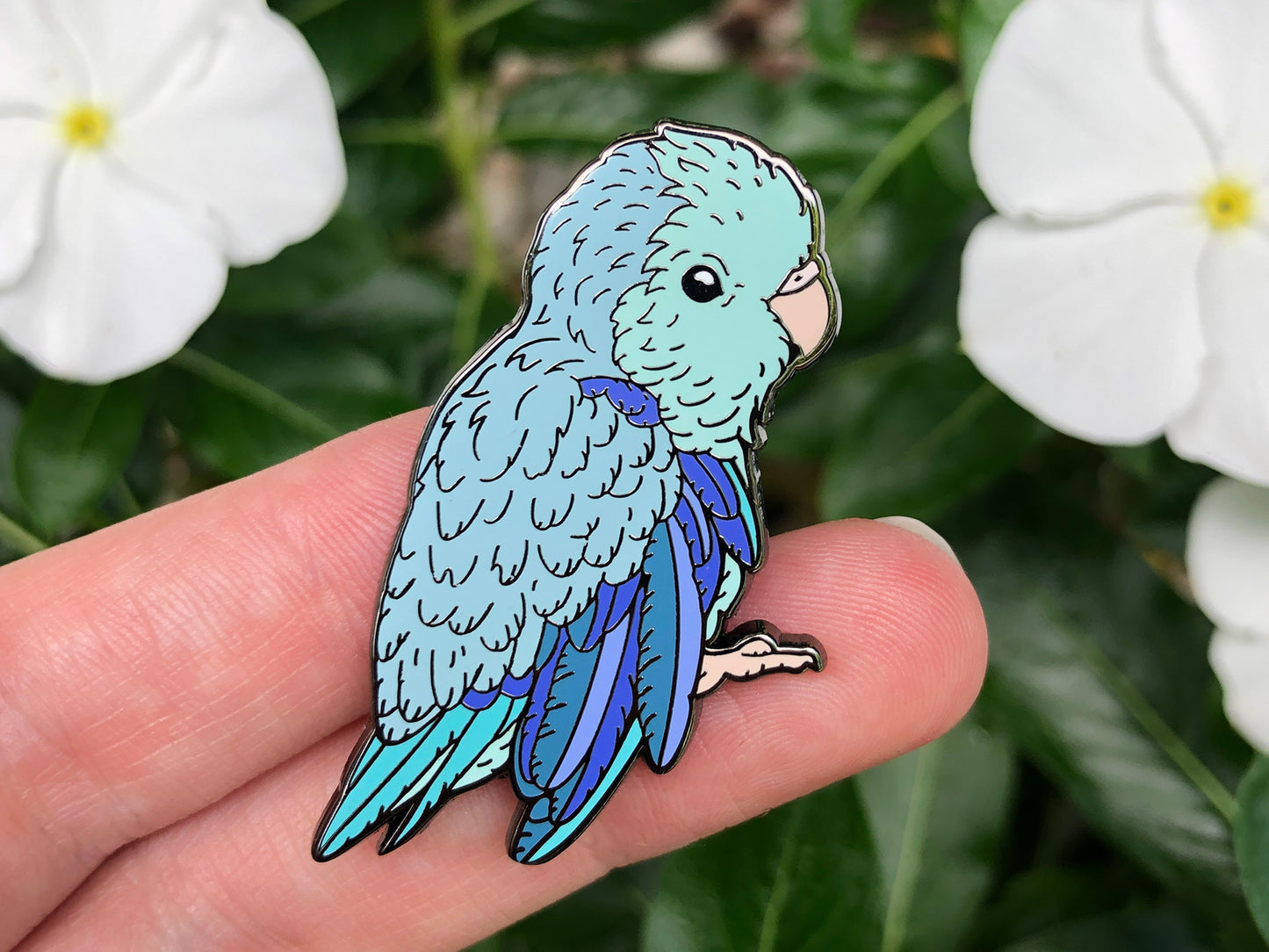 Bluee The Parrotlet Enamel Pin
