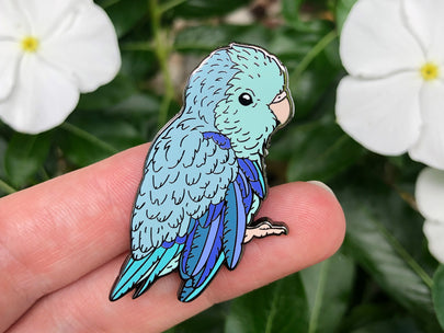 Bluee The Parrotlet Enamel Pin