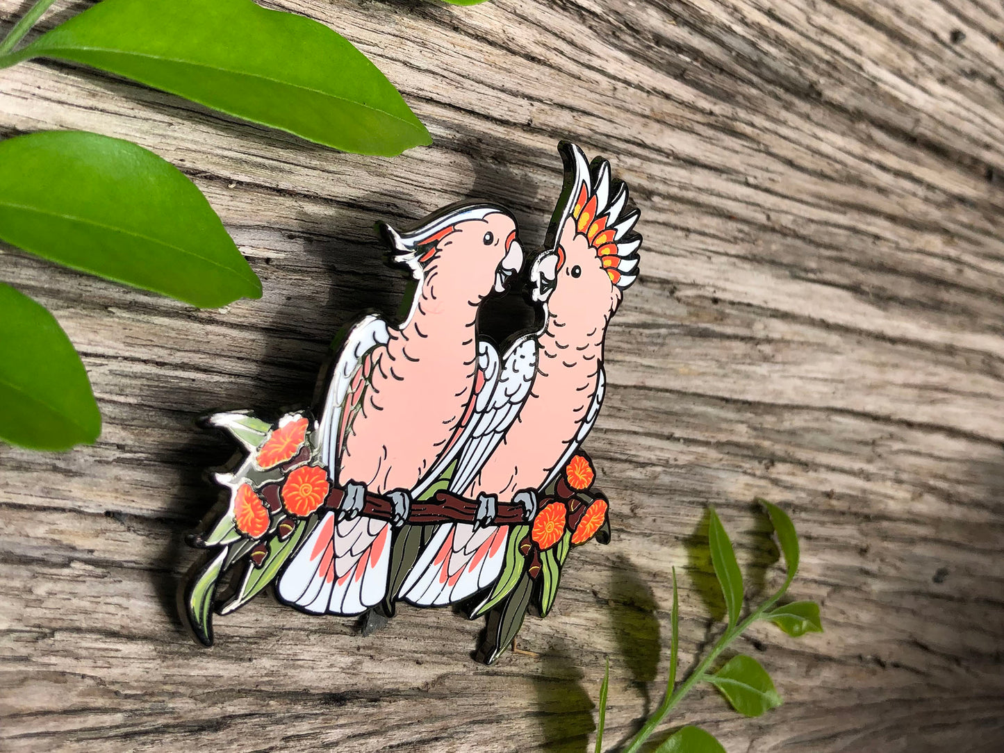 Major Mitchell's Cockatoos Enamel Pin
