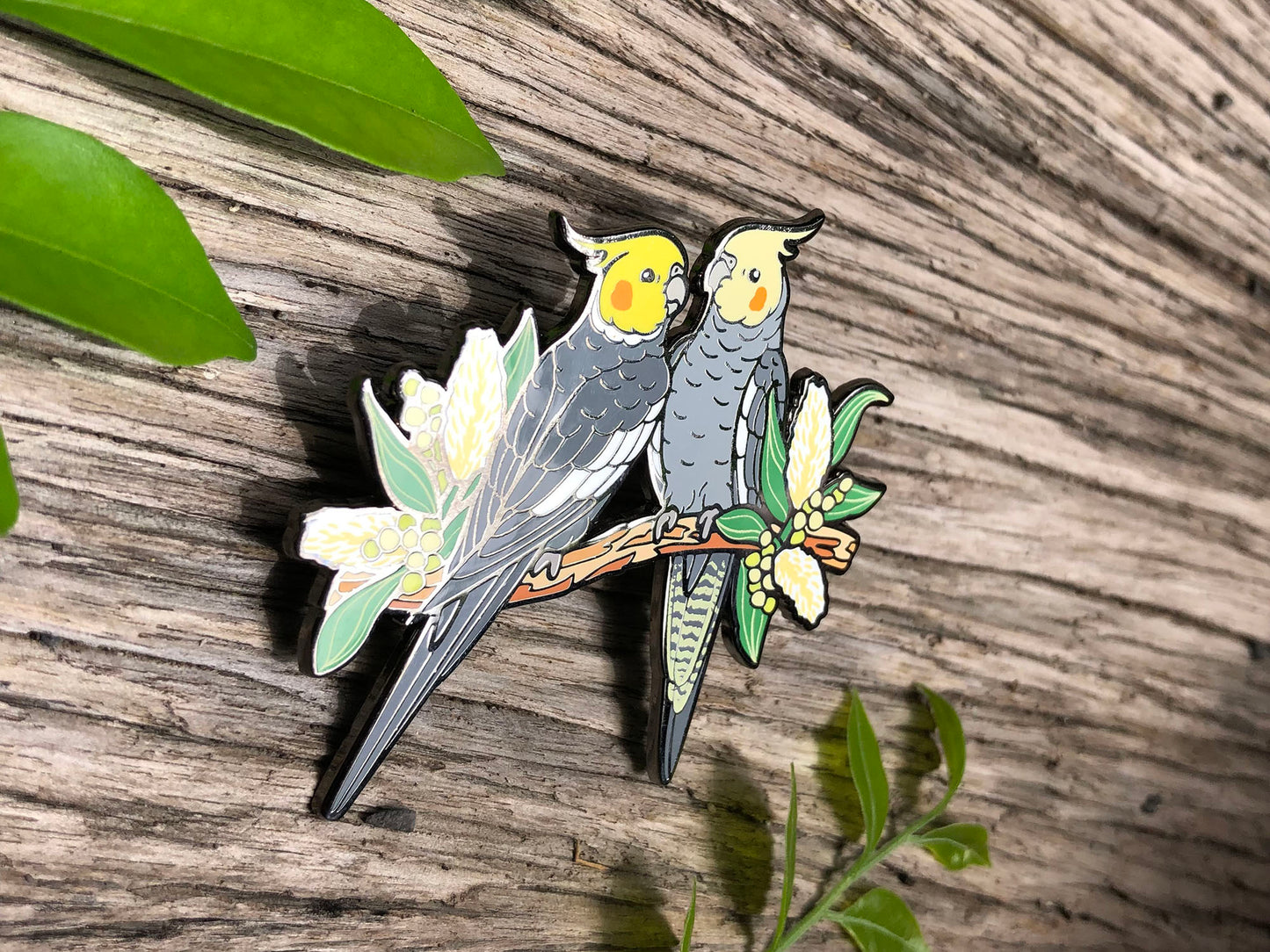 Cockatiels Enamel Pin
