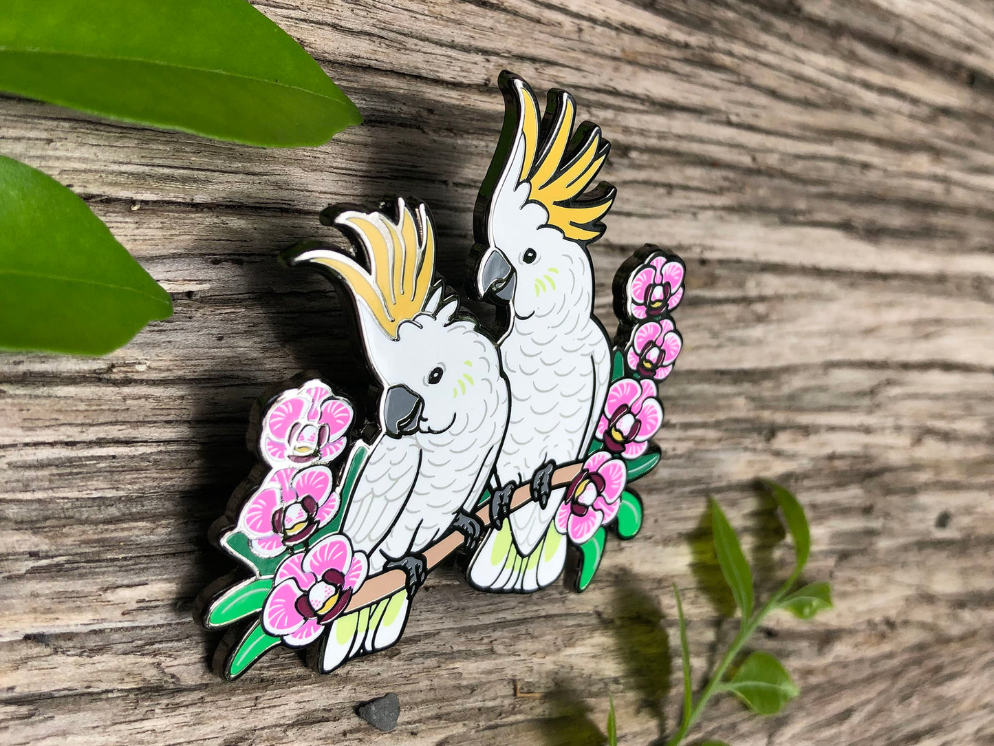 Citron-crested Cockatoos Enamel Pin
