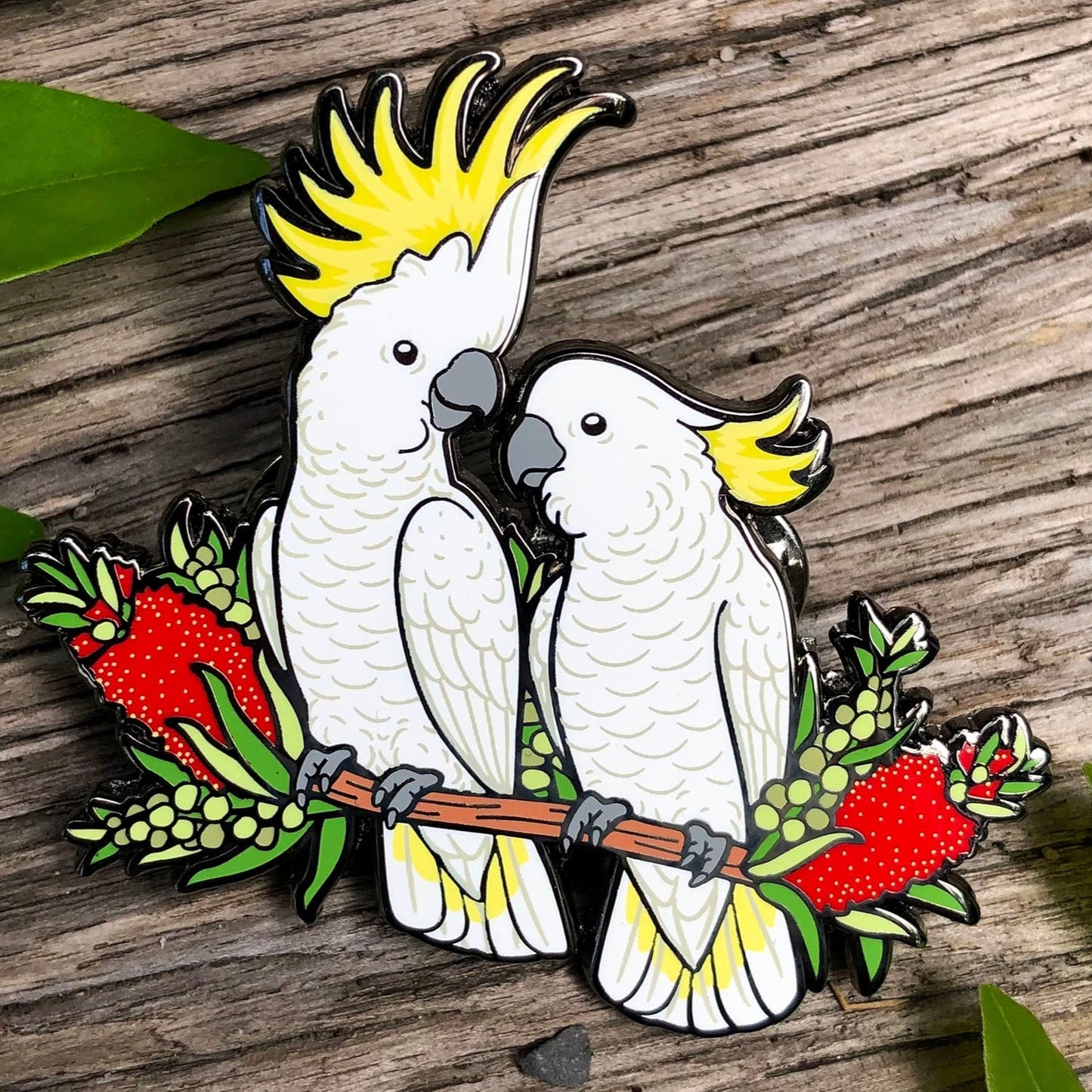 Sulphur-crested Cockatoos Enamel Pin