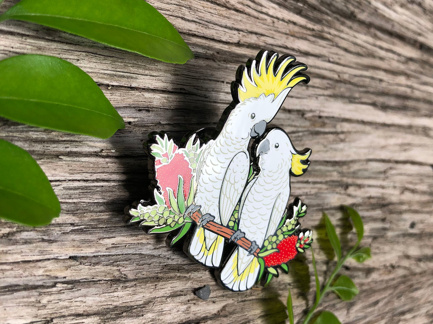 Sulphur-crested Cockatoos Enamel Pin