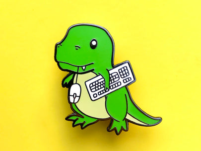 Retrosaur Computing Enamel Pin