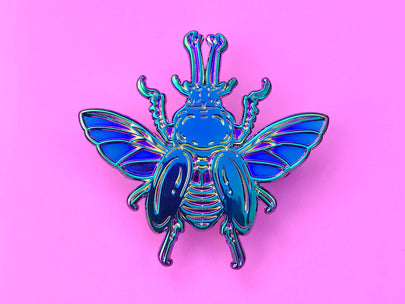 Rainbow Stag Beetle Pin