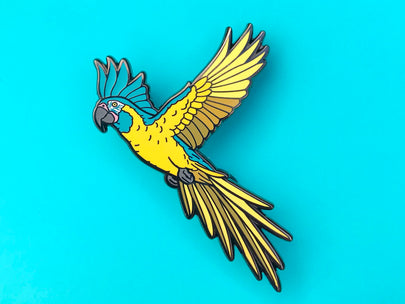 Jinx The Blue Throated Macaw Enamel Pin