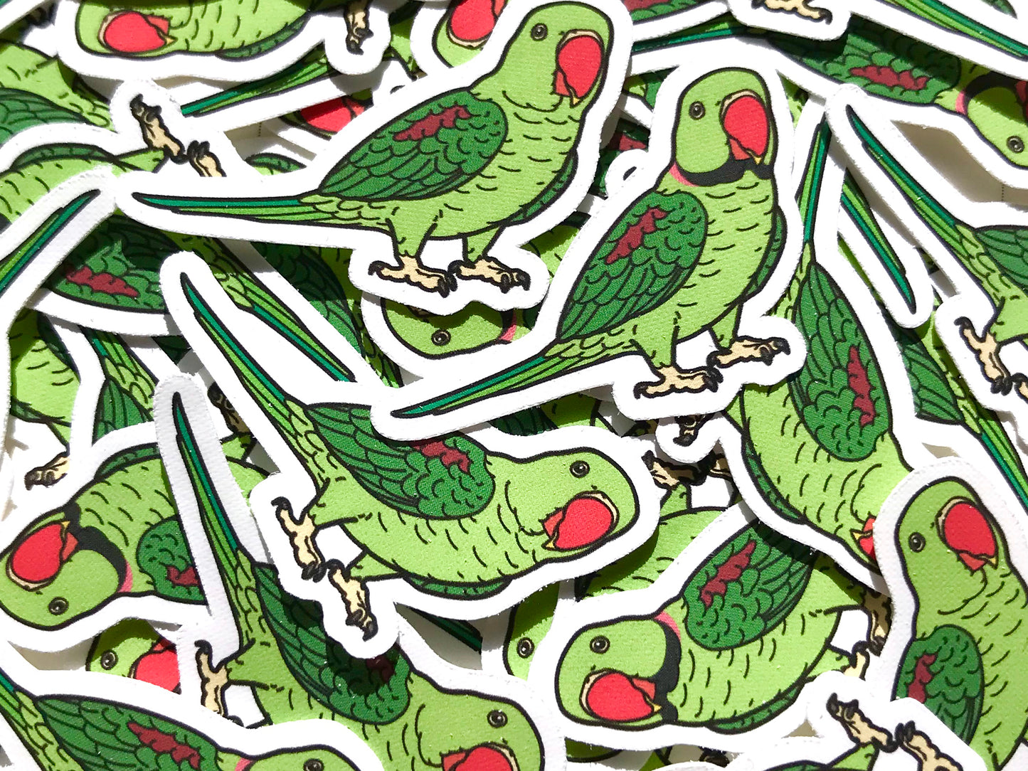 Mixed Alexandrine Parakeet Mini Sticker Pack (20 pack)