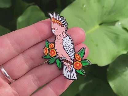 Pink Cockatoo Enamel Pin
