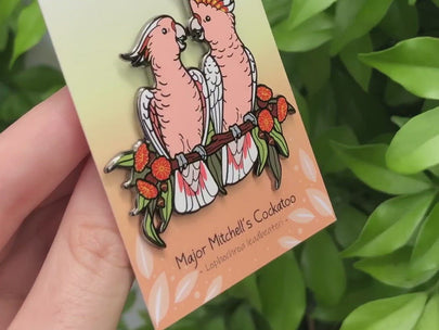 Major Mitchell's Cockatoos Enamel Pin