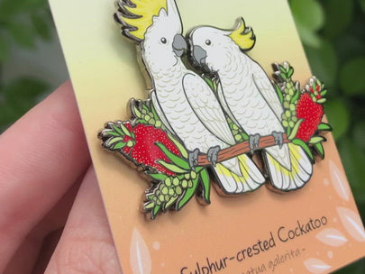 Sulphur-crested Cockatoos Enamel Pin