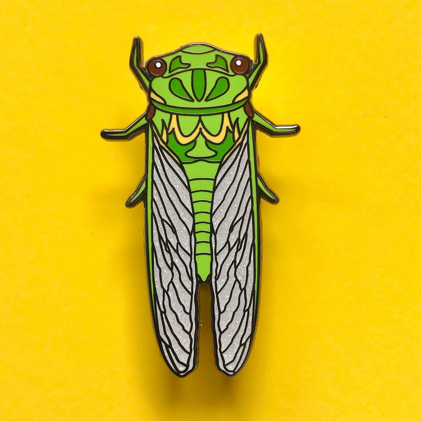 Green Grocer Cicada Enamel Pin