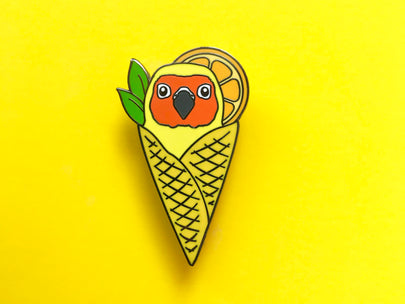 Citrus Conure I-Screams Enamel Pin