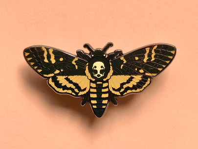 Death's-head Hawkmoth Enamel Pin