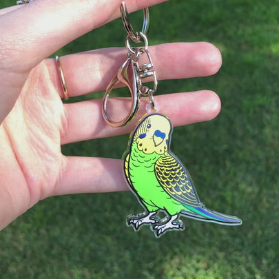 Budgie Keychain