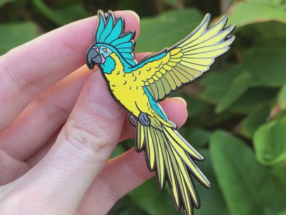 Jinx The Blue Throated Macaw Enamel Pin