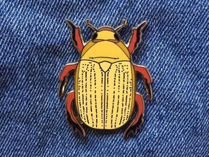 Christmas Beetle Enamel Pin