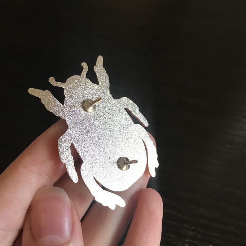 Christmas Beetle Enamel Pin