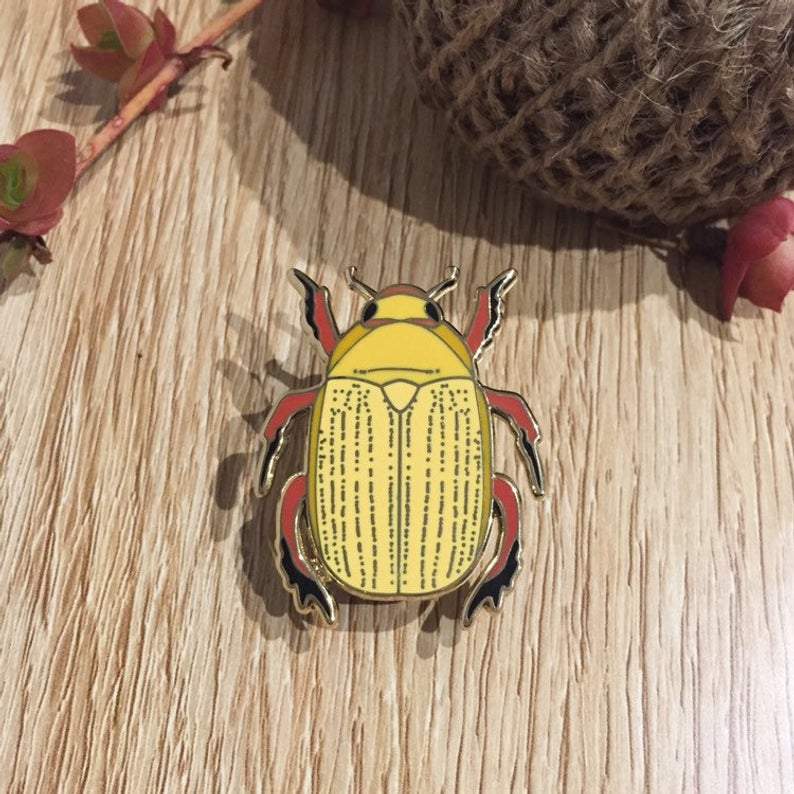 Christmas Beetle Enamel Pin
