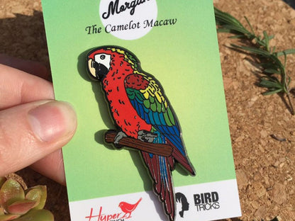 Morgan The Camelot Macaw Enamel Pin
