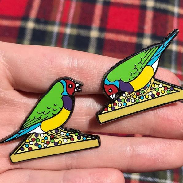 Finch Fairy Bread Fiesta Enamel Pin Set