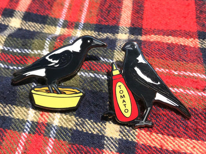 Magpie Pie Time Enamel Pin Set