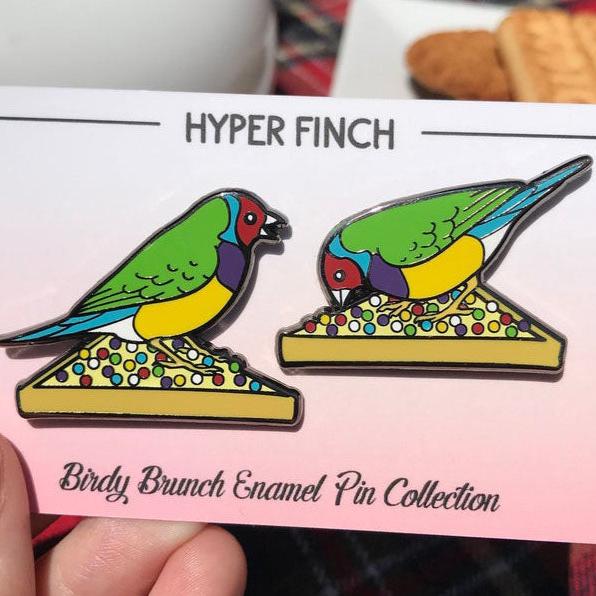 Finch Fairy Bread Fiesta Enamel Pin Set