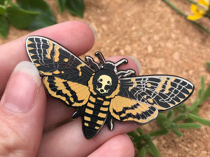 Death's-head Hawkmoth Enamel Pin