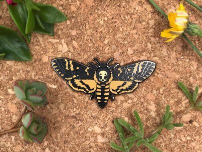 Death's-head Hawkmoth Enamel Pin