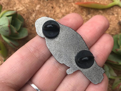 Cressi The Congo African Grey Enamel Pin