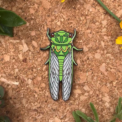 Green Grocer Cicada Enamel Pin