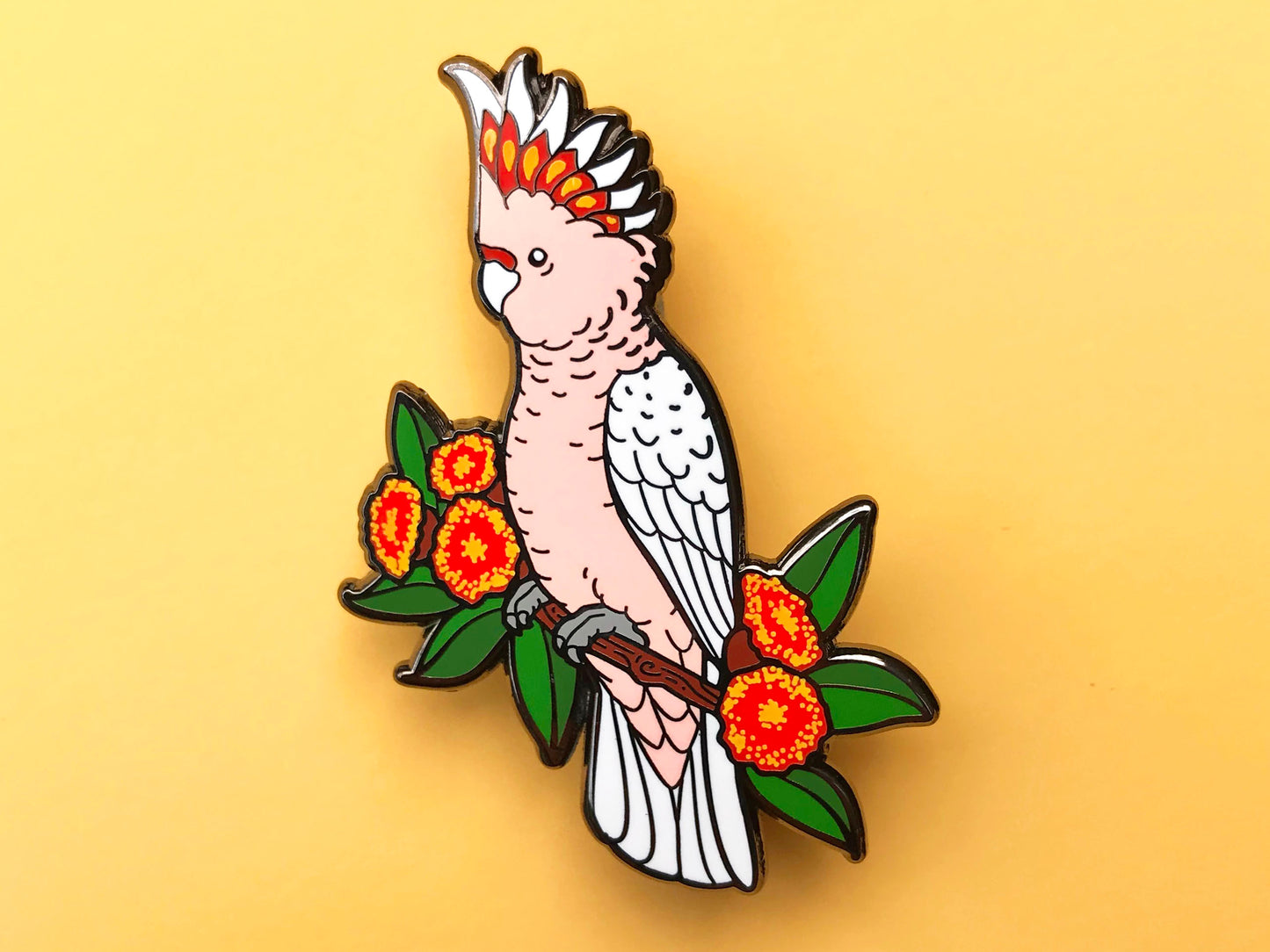 Pink Cockatoo Enamel Pin