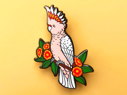 Pink Cockatoo Enamel Pin