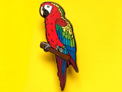 Morgan The Camelot Macaw Enamel Pin