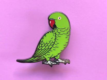 Indian Ringneck Enamel Pin