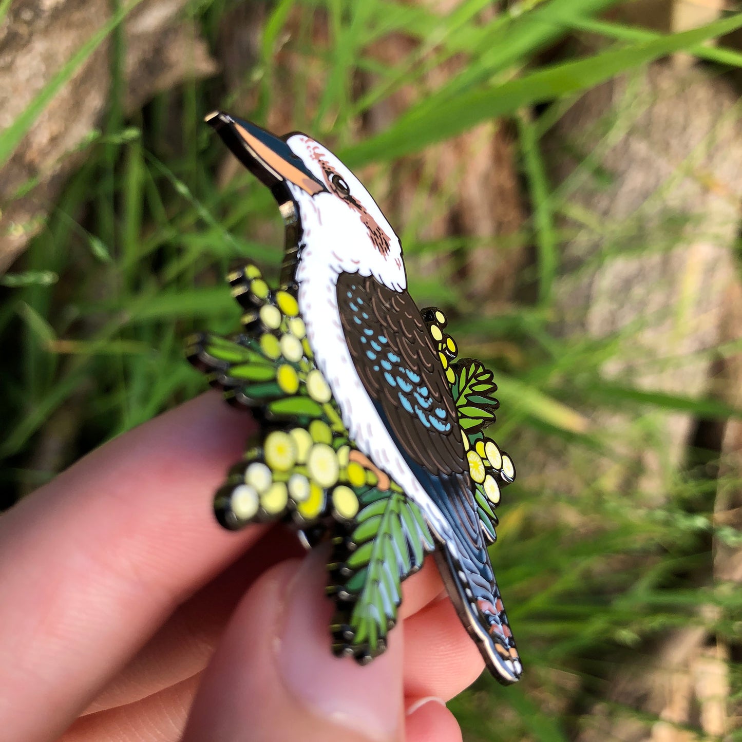 Laughing Kookaburra Enamel Pin