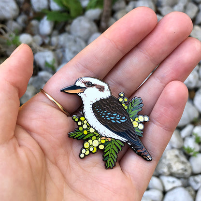 Laughing Kookaburra Enamel Pin