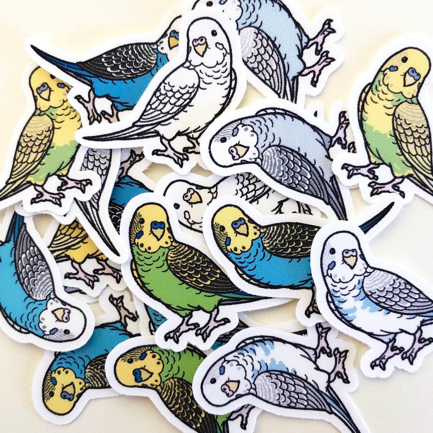 Mixed Budgie Mini Sticker Pack (20 pack)