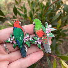 Load image into Gallery viewer, Australian King Parrot (Male) Enamel Pin