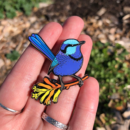 Splendid Fairywren Enamel Pin