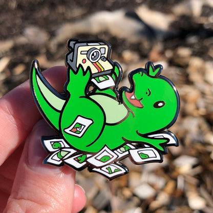 Retrosur Photographing Enamel Pin