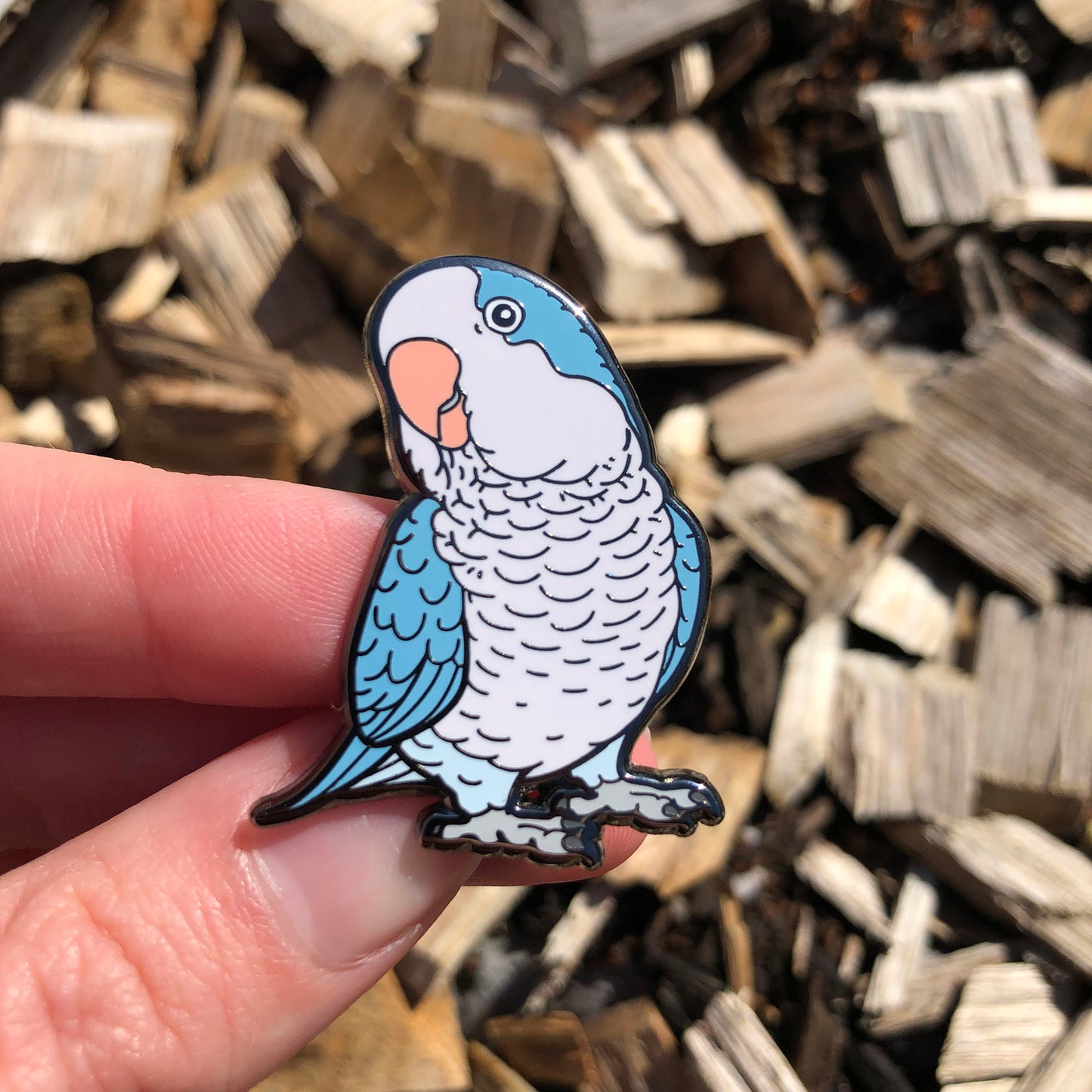 Quaker Parrot Enamel Pin