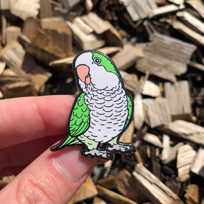 Quaker Parrot Enamel Pin