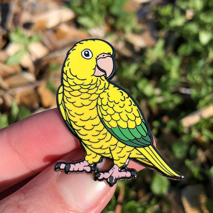 Golden Conure Enamel Pin