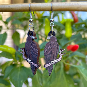 Wedge-tailed Eagle Wooden Earrings