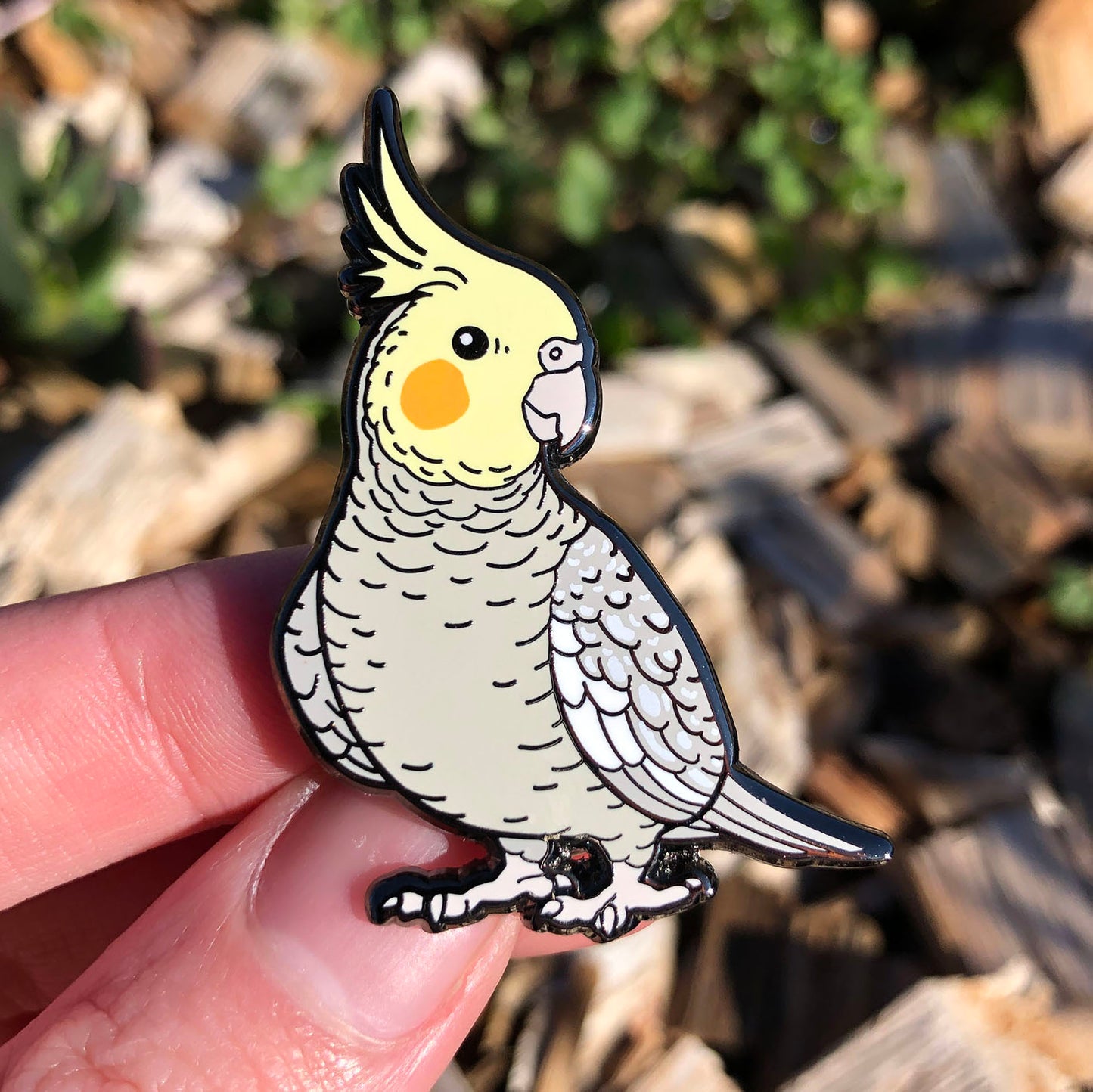 Cockatiel Enamel Pin