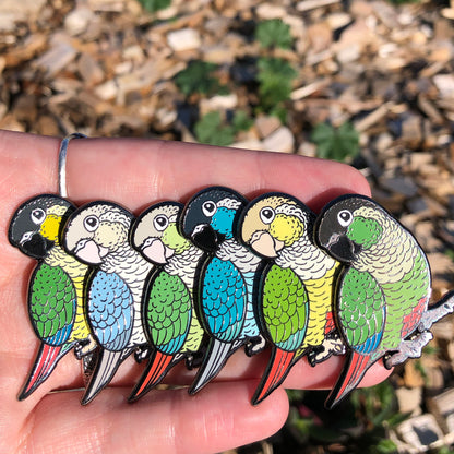 Green-cheeked Conure Enamel Pin