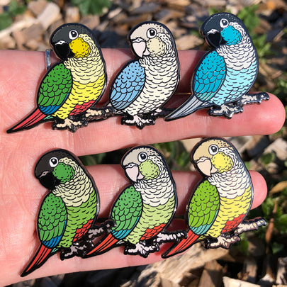 Green-cheeked Conure Enamel Pin