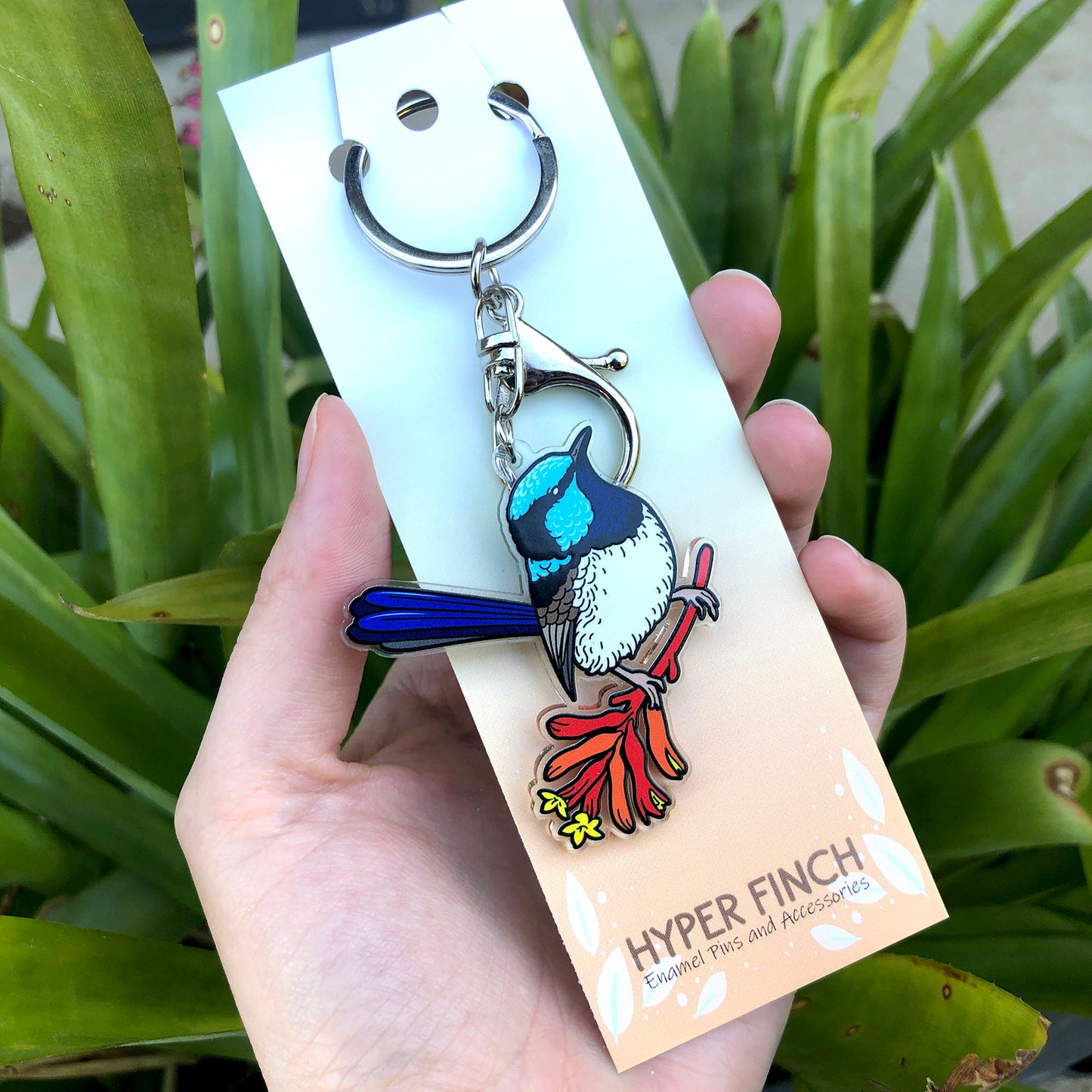 Superb Fairywren Keychain