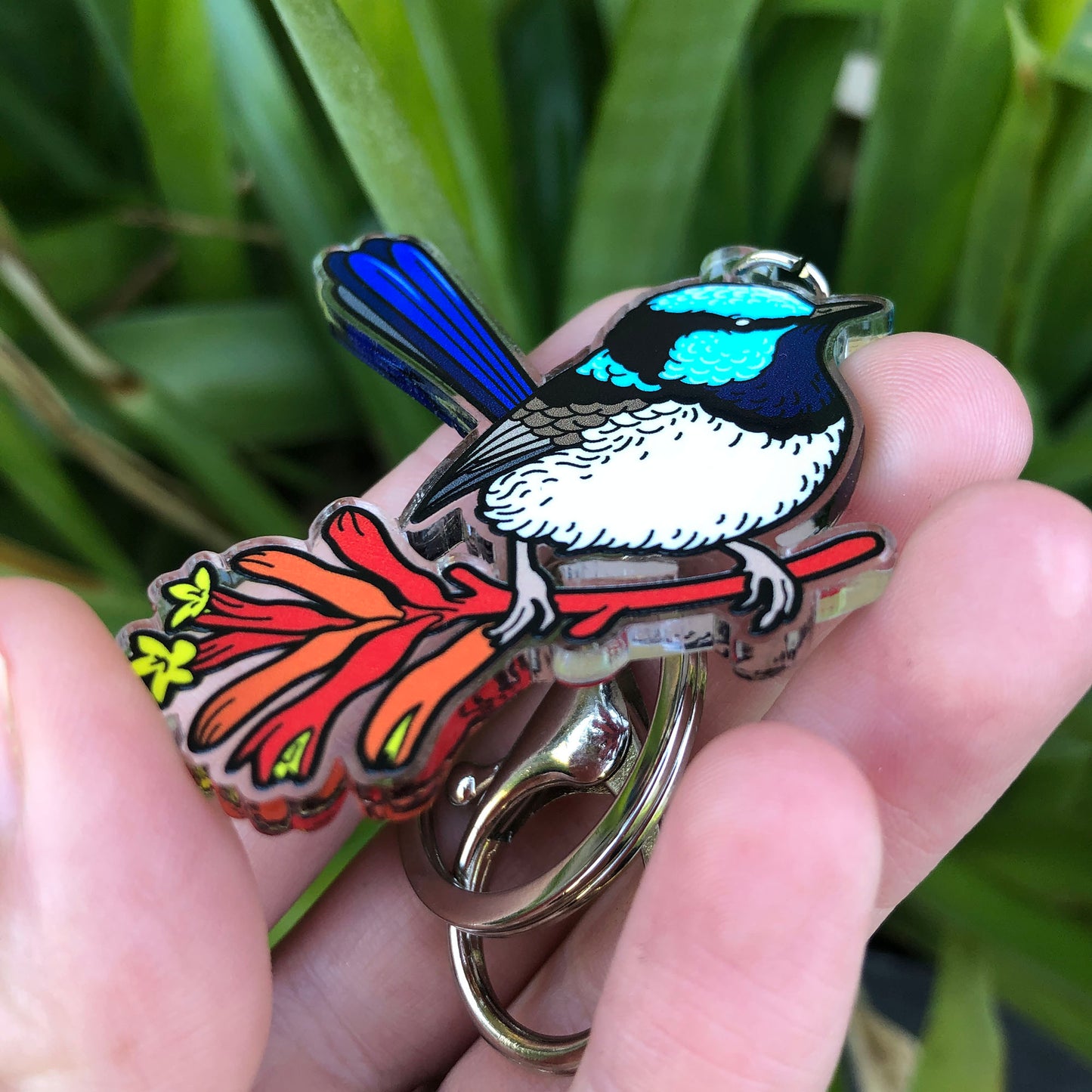 Superb Fairywren Keychain